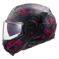 LS2 FF910 ADVANT II SOPHIA překlápěcí helma černá/růžová